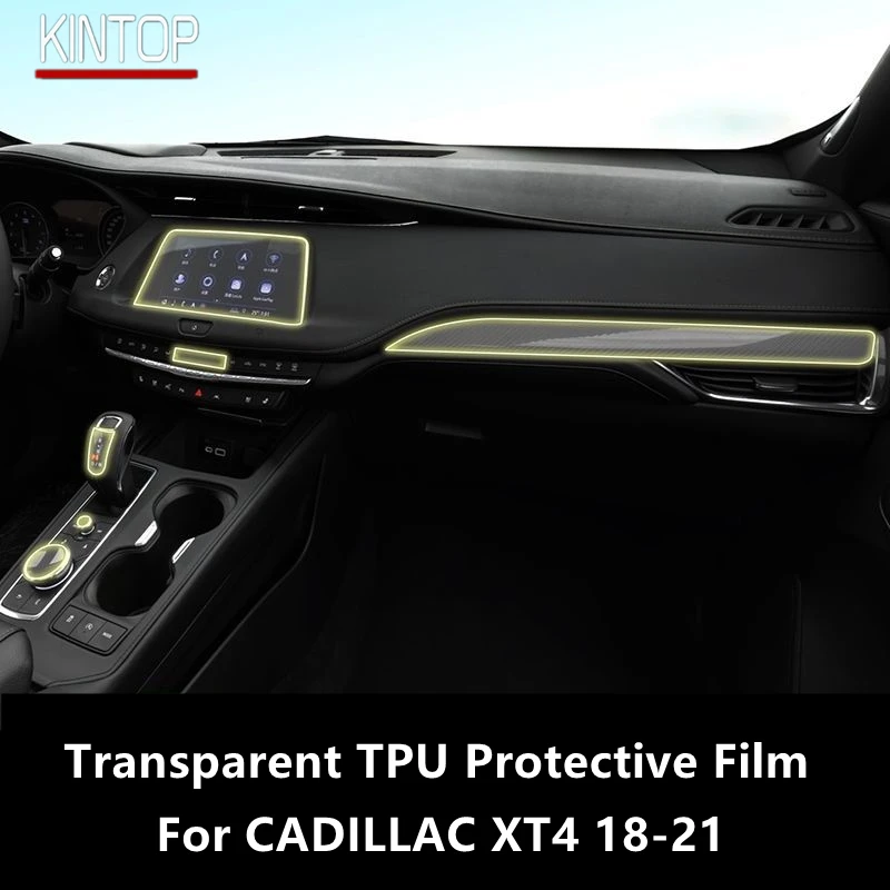 

For CADILLAC XT4 18-21 Car Interior Center Console Transparent TPU Protective Film Anti-scratch Repair Film Accessories Refit