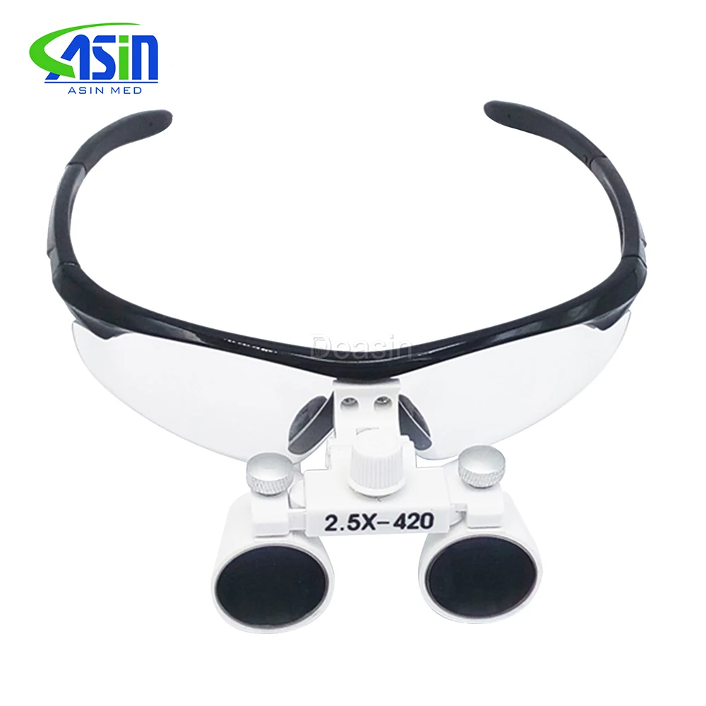 

2.5X Anti-fog magnify dental magnifier medical equipment antifog loupes optical glasses Dentist 2.5 times surgical loupe