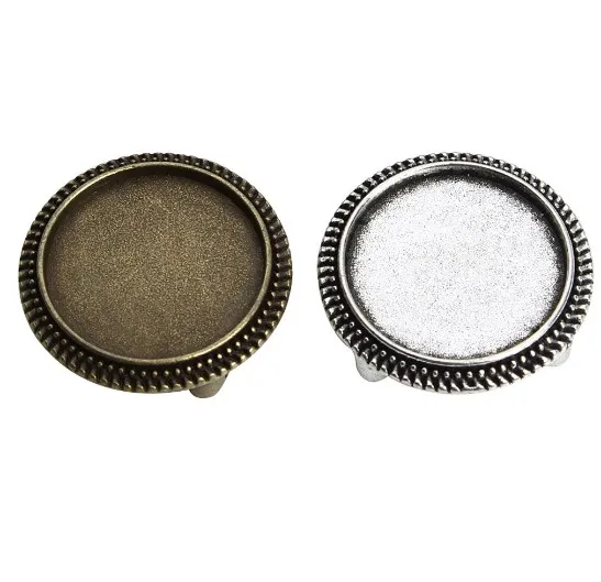 

18mm 10pcs/lot antique Bronze Cabochon Base Tray Bezels Blank Setting Supplies For Jewelry Making Findings bracelet