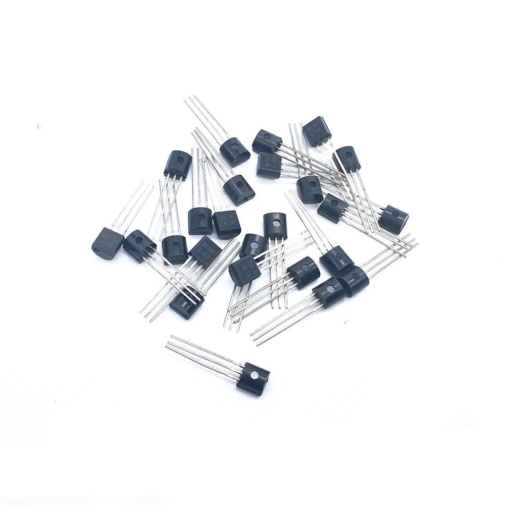 50Pcs BC547+BC557 Each 25Pcs BC547B BC557B NPN PNP Transistor TO-92 Power Triode Transistor kit Bag