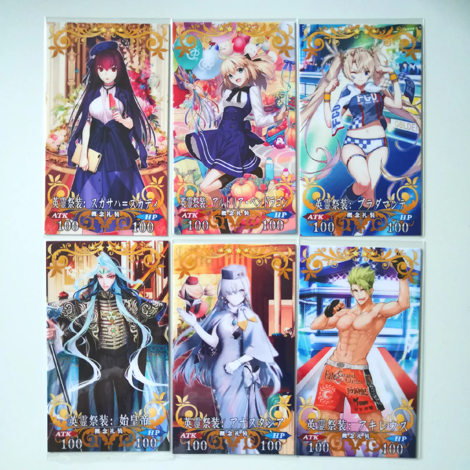 39pcs/set Fate/Grand Order FGO Sacrifice Dress Toys Hobbies Hobby Collectibles Game Collection Anime Cards