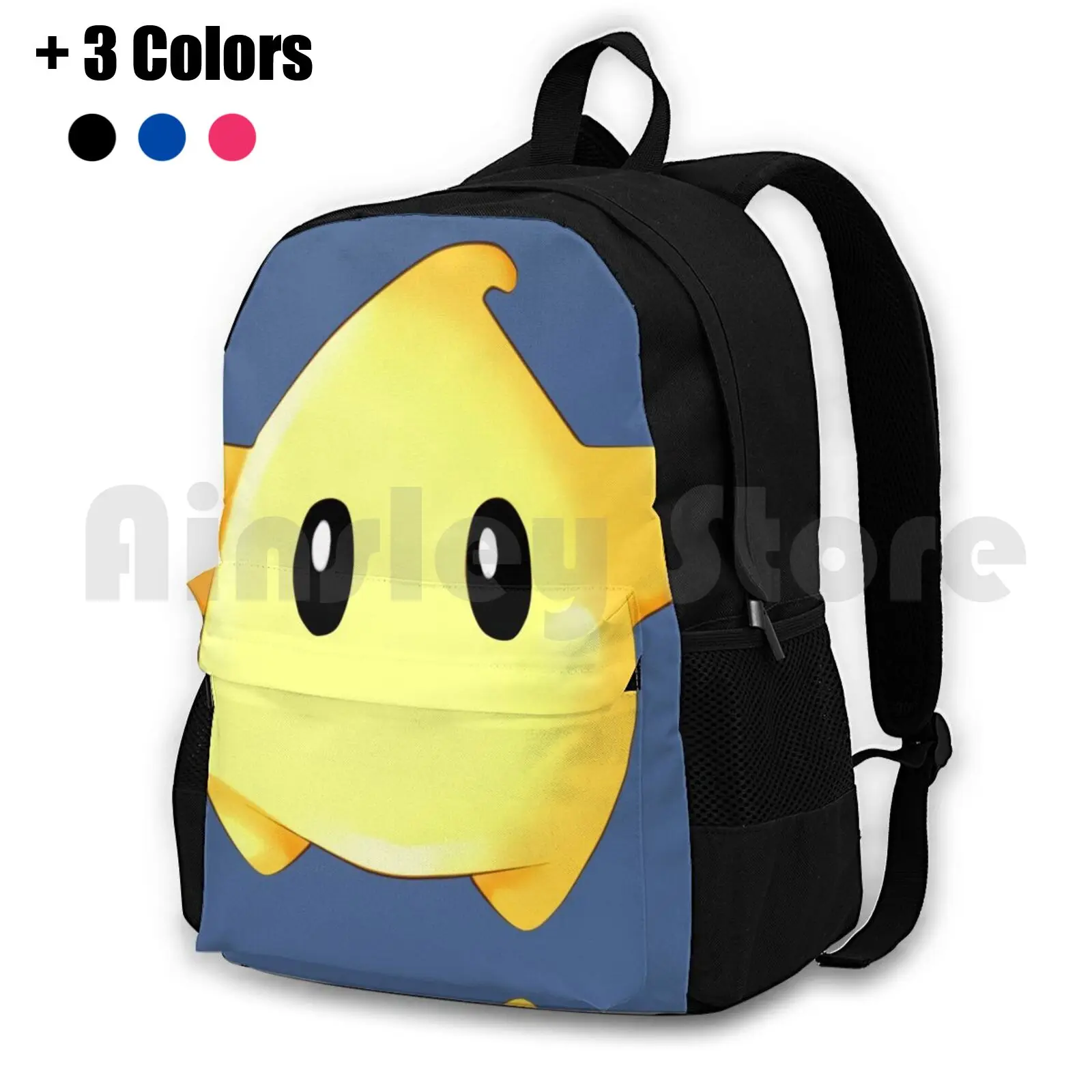 Galaxy Yellow Luma Outdoor Hiking Backpack Riding Climbing Sports Bag Super Galaxy Star Cute Video Games Games Galaxy Rosalina