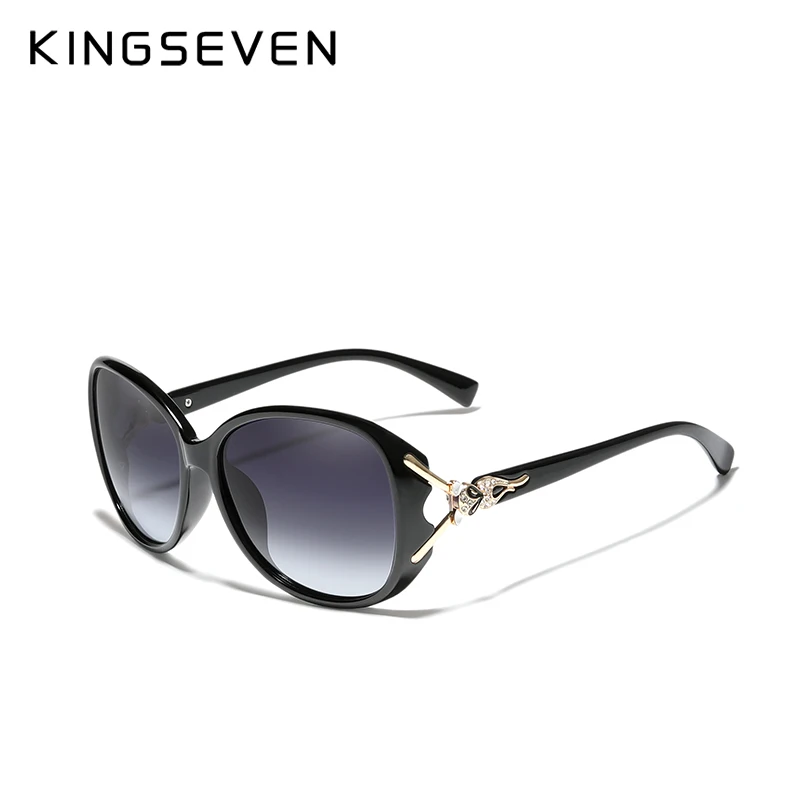 KINGSEVEN  New Large Frame Sunglasses Women Elegant Goggles Fashion Sun Glasses Female Shades Eyewear   N7842