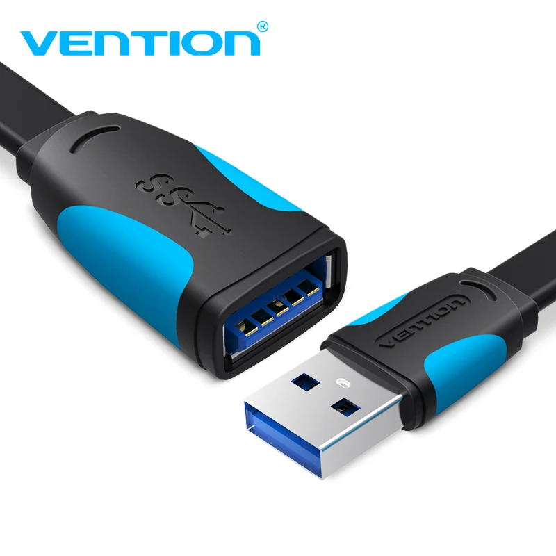 USB firmy Vention 3.0 2.0 przedłużacz męski na żeński przedłużacz USB3.0 przedłużony do laptopa PC przedłużacz USB 1m 3M