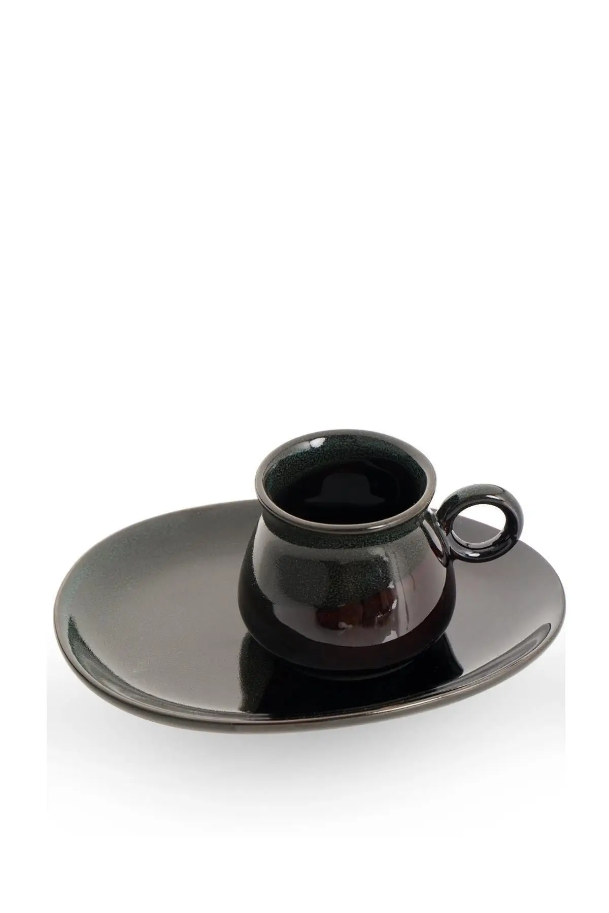 DOLBOVI ACAR Color 6'lı Porcelain coffee cup Pad SYT-010928 Black mug кружка coffee cup cup