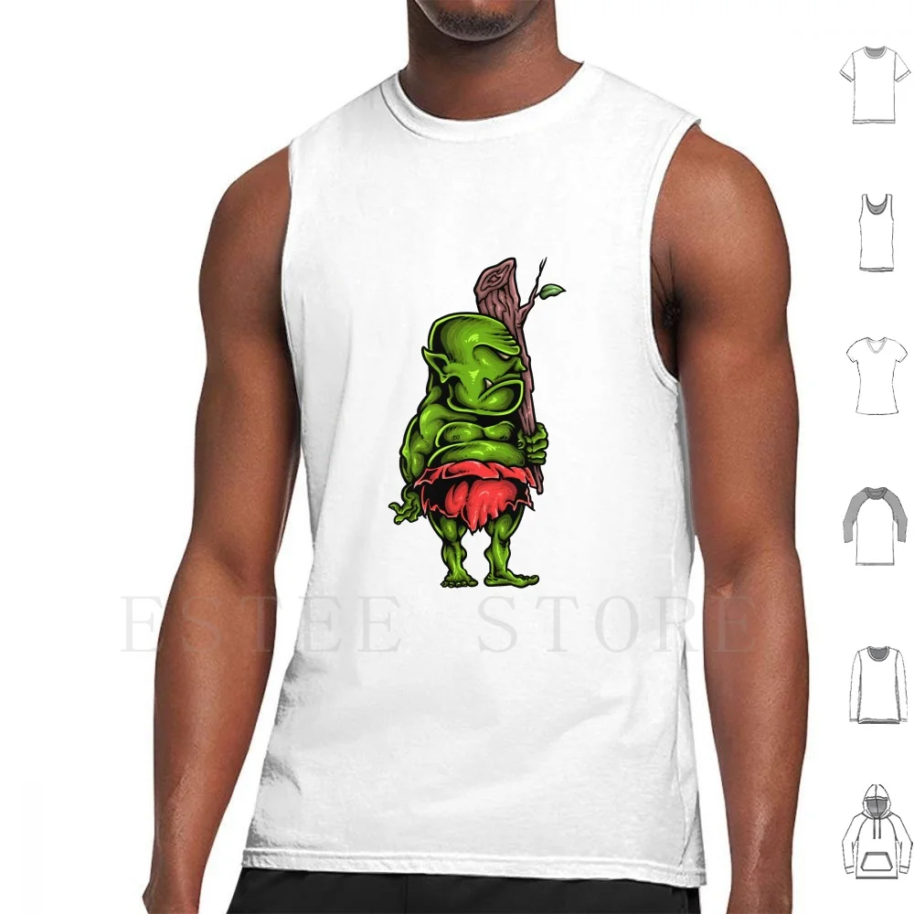 Ogre Tank Tops Vest Cotton Cartoon Monster Fantasia Magus Magic Troll Elf Board Shrek Shrek Is Love Shrek Is Life Beast Meme