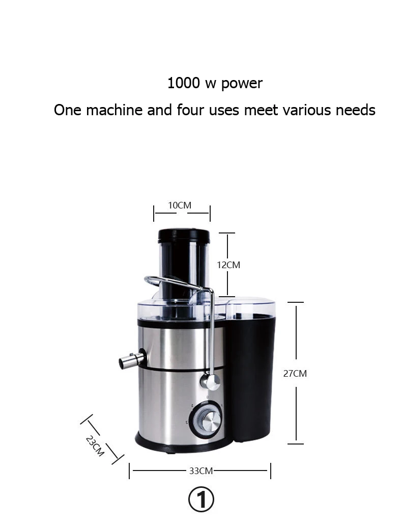 4 in 1 Personal Juicer Blender, Mixer, Food Processor, Multi-function Food Mixer, Coffee Grinder, Milk Frother, 1000W