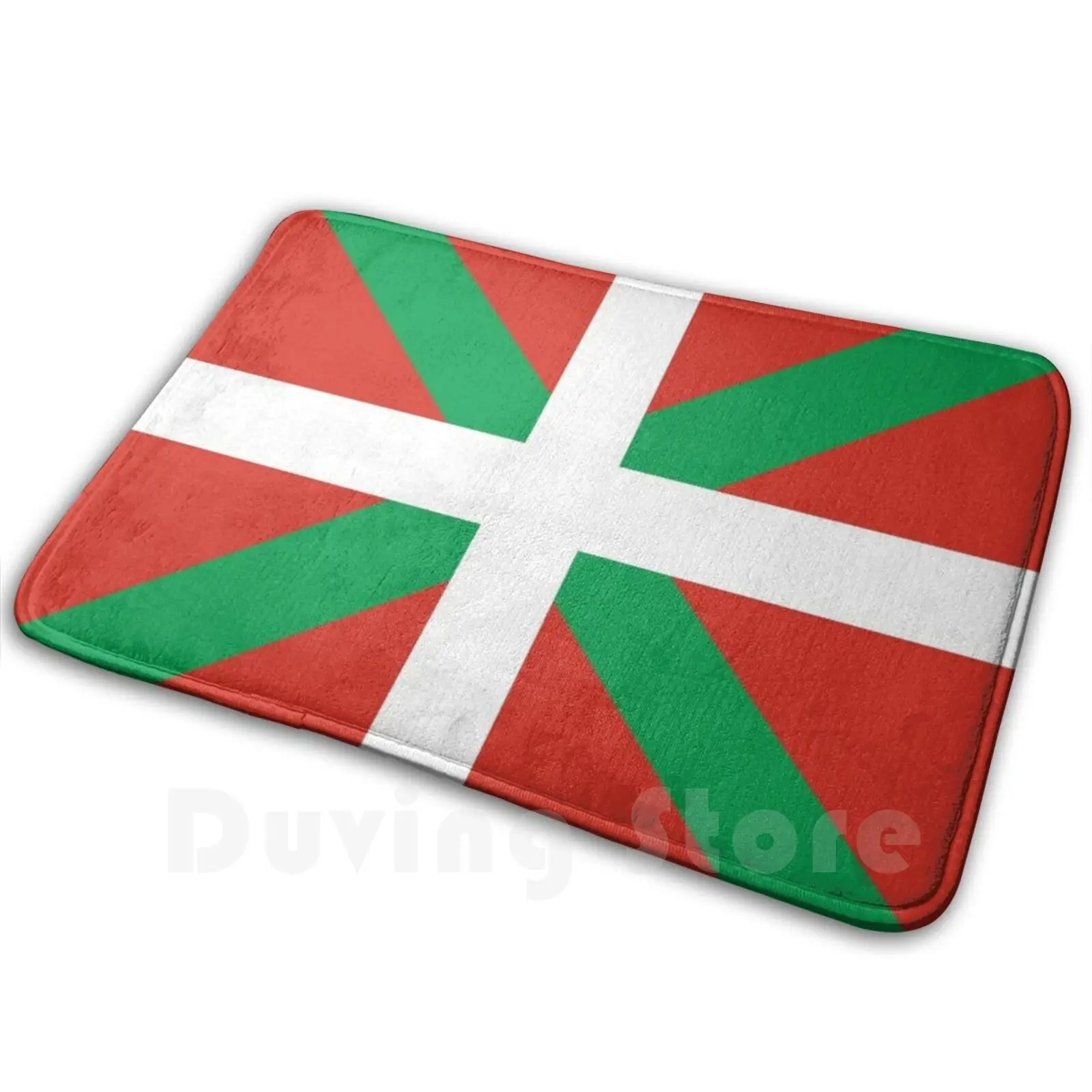 Baskische Flagge Mat Rug Carpet Anti-Slip Floor Mats Bedroom Basque Euskal Herriao Euskadi Alava Biscay Guipuzcoa Araba Bizkaia