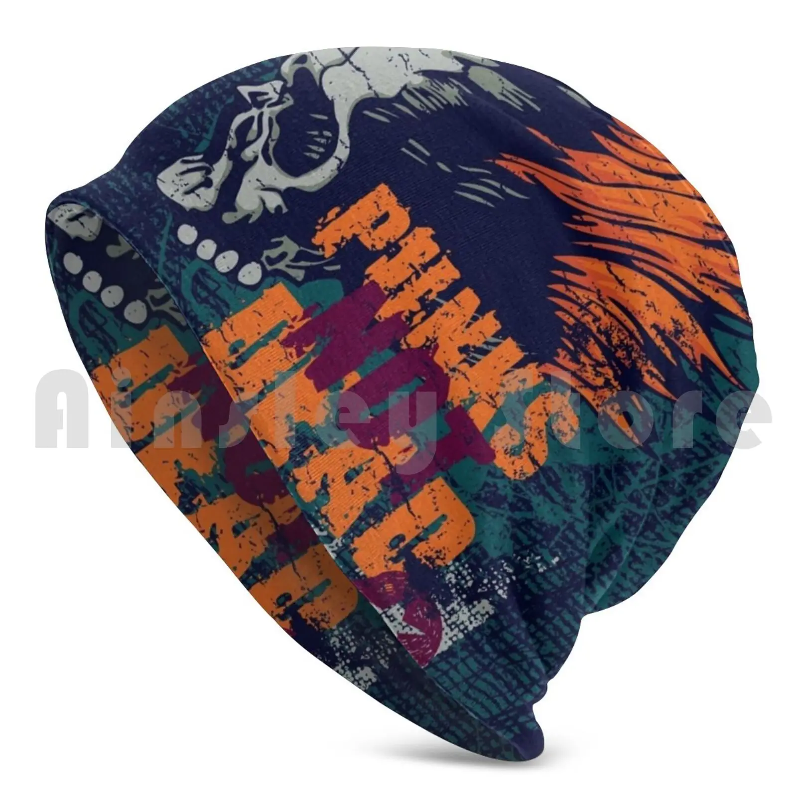 Punk Not Dead Beanie Hedging Cap DIY Print Cushion Anarchy Background Bill Board Company Cover Dead Effect Fashion Festival