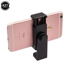 Tripé adaptador de montagem celular clipper titular vertical 360 rotação tripé suporte universal para iphone x 7 plus samsung huawei