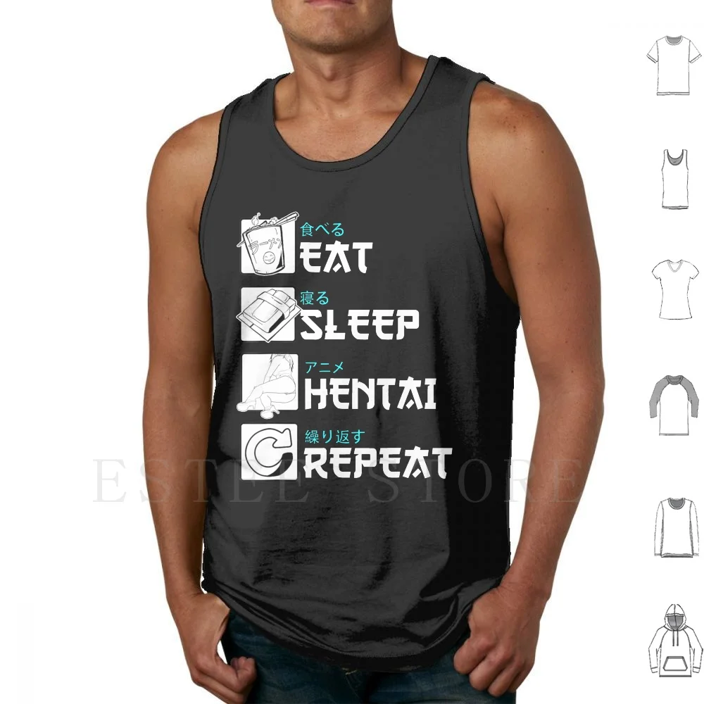 Anime Hentai And Kawaii Humor Tank Tops Vest Sleeveless Anime Hentai And Kawaii Humor Hentai Anime Japan Manga Japanese