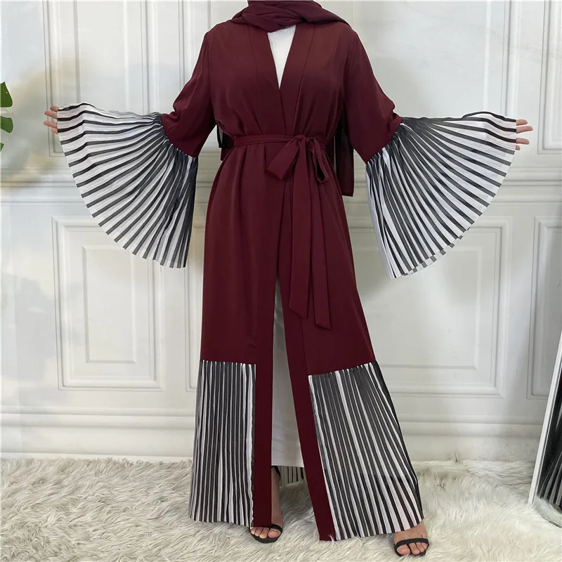 Aberto abayas cardigan feminino muçulmano longo maxi vestido dubai kaftan islam eid mubarak árabe robe ramadan turquia quimono caftan jalabiya