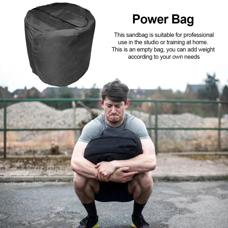 100-300lbs Cylinder Strongman Sandbags Heavy Duty Training Gym Fitness Power Bag for Cross Training Weightlifting Weighted Bags