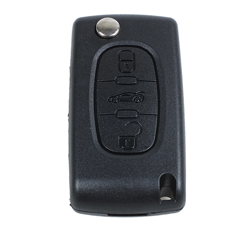 NEW-Key remote shell for Peugeot 407 and 407 SW foldable 3 buttons