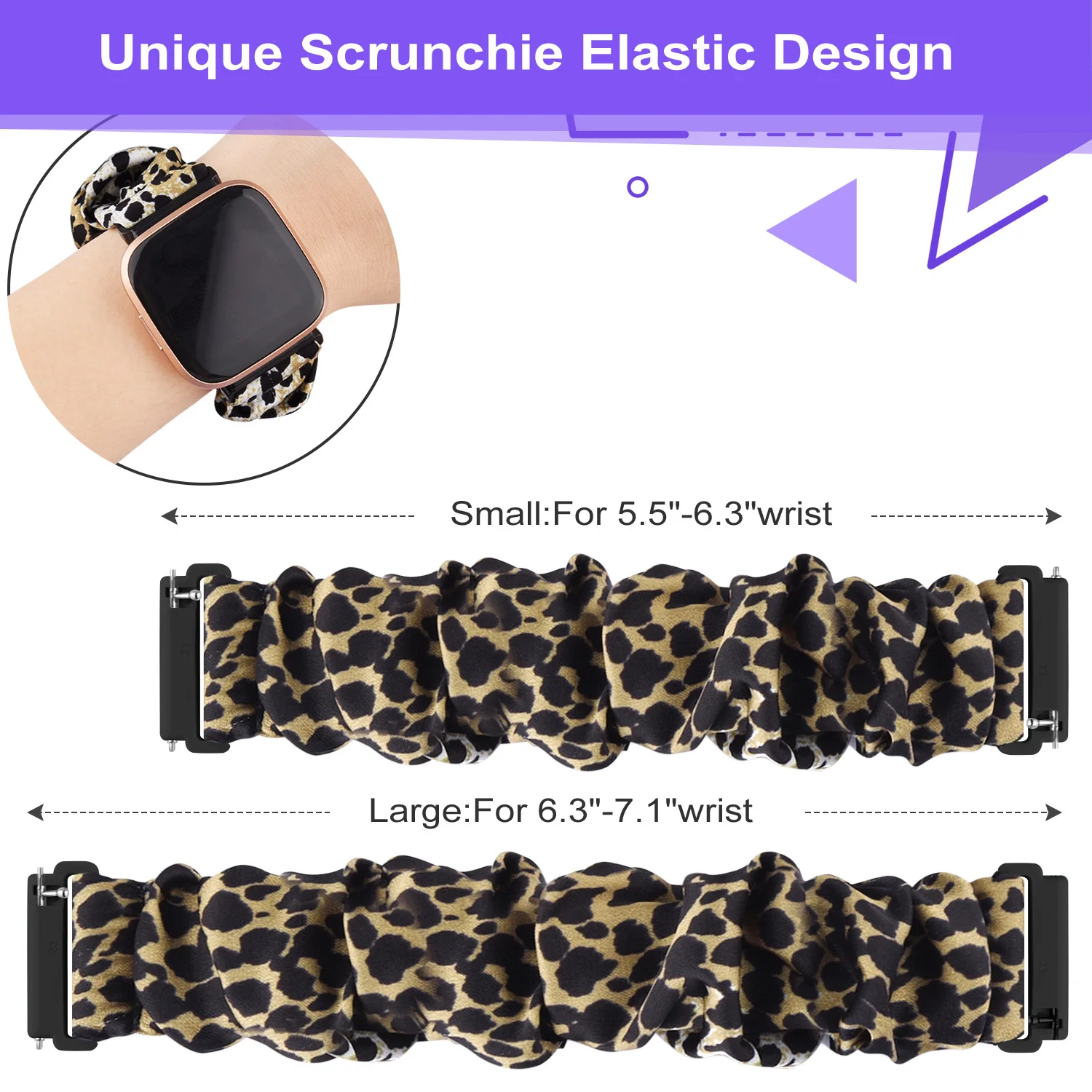 Scrunchie Elastic Strap Band For Fitbit Versa 2 Versa Lite Strap Replacement Fabric WatchBands Soft Bracelet For Fitbit Versa 2