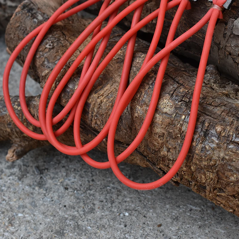 Bande de caoutchouc traditionnelle rouge pour fronde de bain, caoutchouc naturel, tube en latex, chasse en plein air, tir, accessoires d'arc, 1745