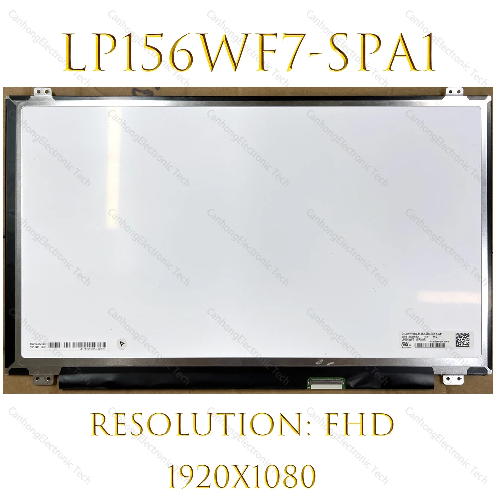 

LP156WF7 (SP)(A1) 15.6"LED Touch LCD Screen LP156WF7 SPA1 SP A1 For Dell Inspiron 15-5000 5559 DP/N 0KWH3G LP156WF7-SPA1