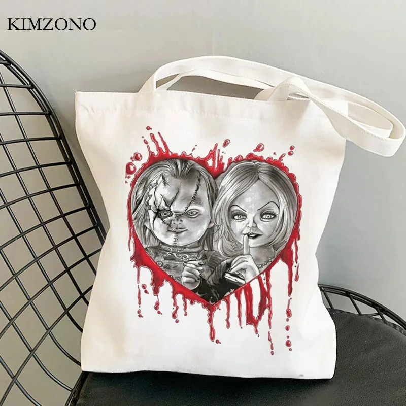 Chucky shopping bag shopper tote cotton jute bag shopping bag bolsas reutilizables foldable sac cabas custom