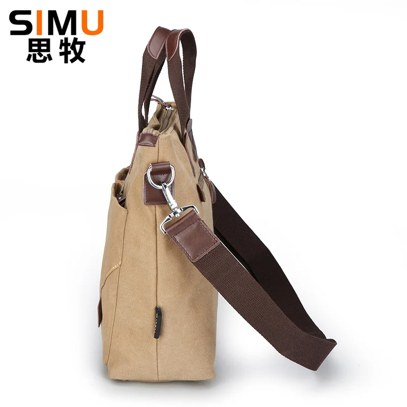 2024 New Men\'s Canvas Briefcases Bag male messenger bag Travel Large shoulder bags high quality Tote handbags Bolsa Feminina