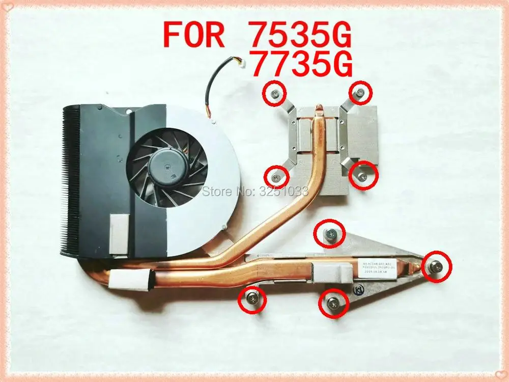 60.4CD48.002 A02 JM70PU-D1 cooling system for Acer 7535G 7735G cooling system 7535G 7735G cooling fan