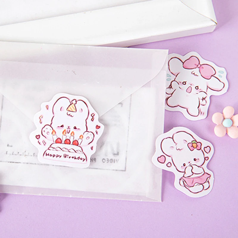 Sticker Scrapbooking Supplies Beautiful Adhesive Decorative Sticker For Gift Packaging Notebooks Sticker Office School Supplies