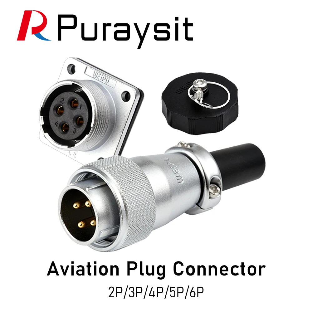 Puraysit Aviation plug connector WS20 2P 3P 4P 5P 6P 7P 9P