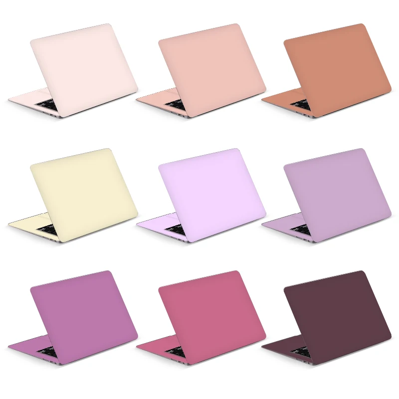 Naklejki na laptopa Naklejki w jednolitym kolorze Winylowe naklejki na notebooka 12/13/14/15/17 cali Udekoruj naklejkę na Macbook/Acer/Lenovo/HP