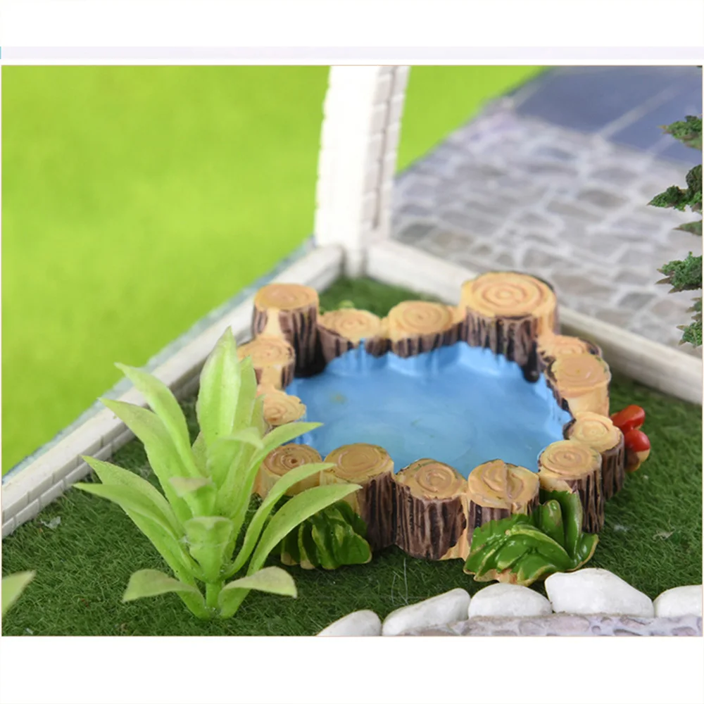 1 Stuk Hars Beeldje Tuin Landschap Decoratieve Ambachtelijke Ornament Miniatuur Accessoires Voor Micro Landschap Model Gebouw Diorama