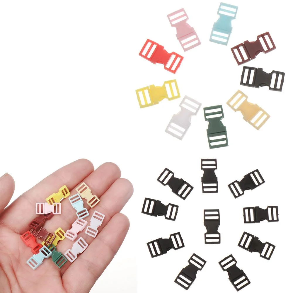 10Pcs Plastic Miniature Backpack Buckle Bracelet Strap Webbing Detach Buckle For Dolls Clotehs Bags Sewing Pet Release Buckle