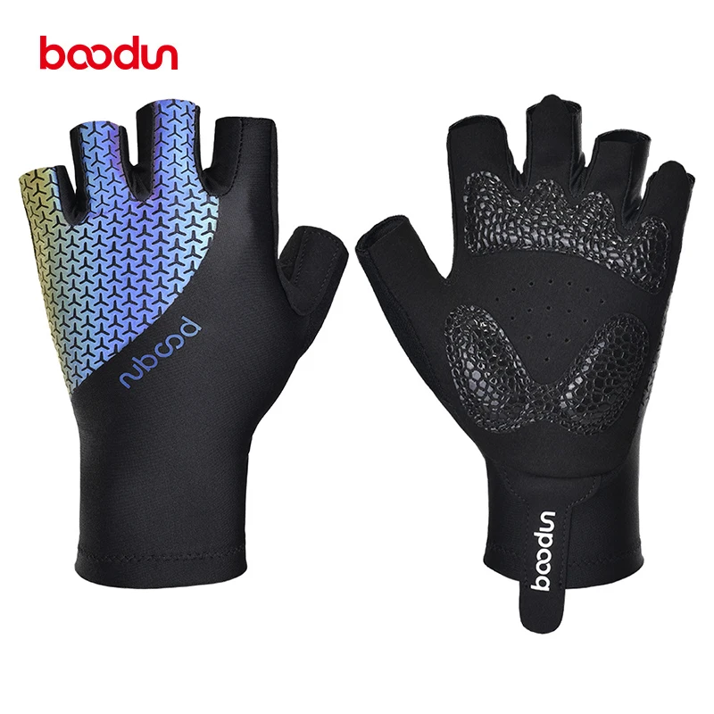 

Boodun Shock-absorbing Cycling Gloves Half Finger Road Bike Gloves Fishing Gloves Bicycle Gloves Men Women Guantes Ciclismo