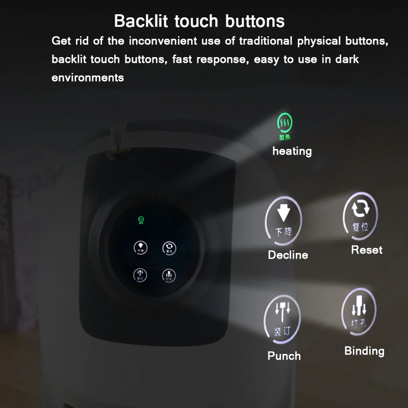 

S350 Automatic Electric Punching Machine Accounting Files Financial Bills Riveting Tube Bidding Book Binding Machine