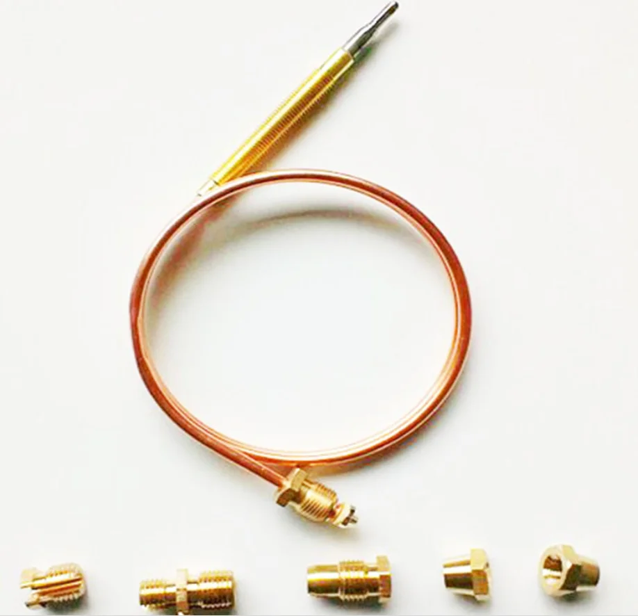 BBQ Grill Oven Heater Flameout P' \ Roasting Device, Temperature Probe, Thermocouple Repair, Adapter Nut, Five-Piece Set