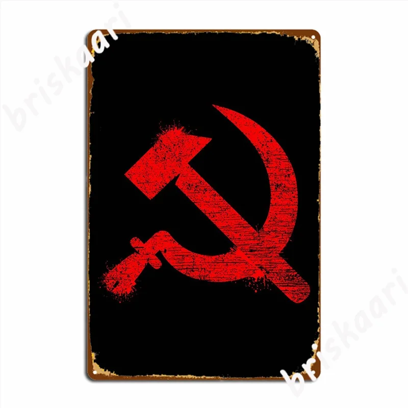 Cccp Hammer And Sickle Metal Plaque Poster Vintage Party Cinema Living Room Wall Plaque Tin Sign Posters