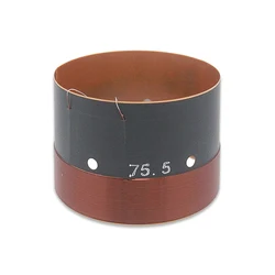 75.5 DJ Speaker Woofer Voice Coil 3 Inch Glass Fiber Home Theater Bass Repair Parts High Power With Copper Wire 8 Ohms 1PC