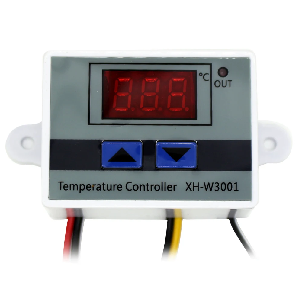 10A 12V 24V 220VAC الرقمية LED درجة الحرارة تحكم XH-W3001 ل حاضنة التبريد التدفئة التبديل ترموستات NTC الاستشعار