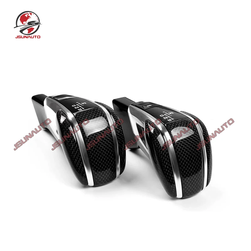 Carbon Fiber Shifter Gear Knob For Porsche Panamera 971 Carbon Interior Trims Lever Cover Trim Replace Style