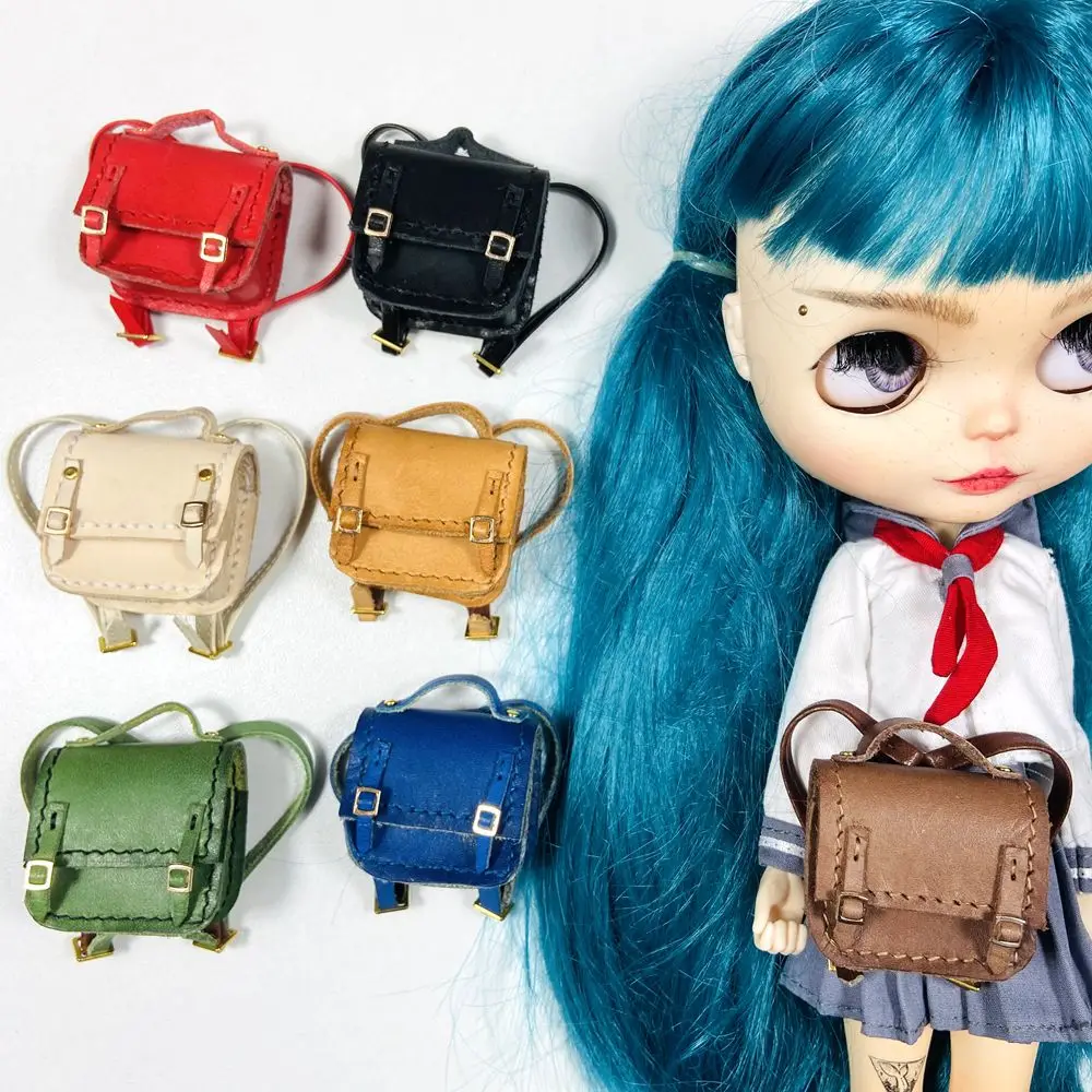 

NEW Handmade 1PCS 1/6 BJD Mini School Bag for Blyth OB11 OB24 1/8 1/12 Dolls Accessories