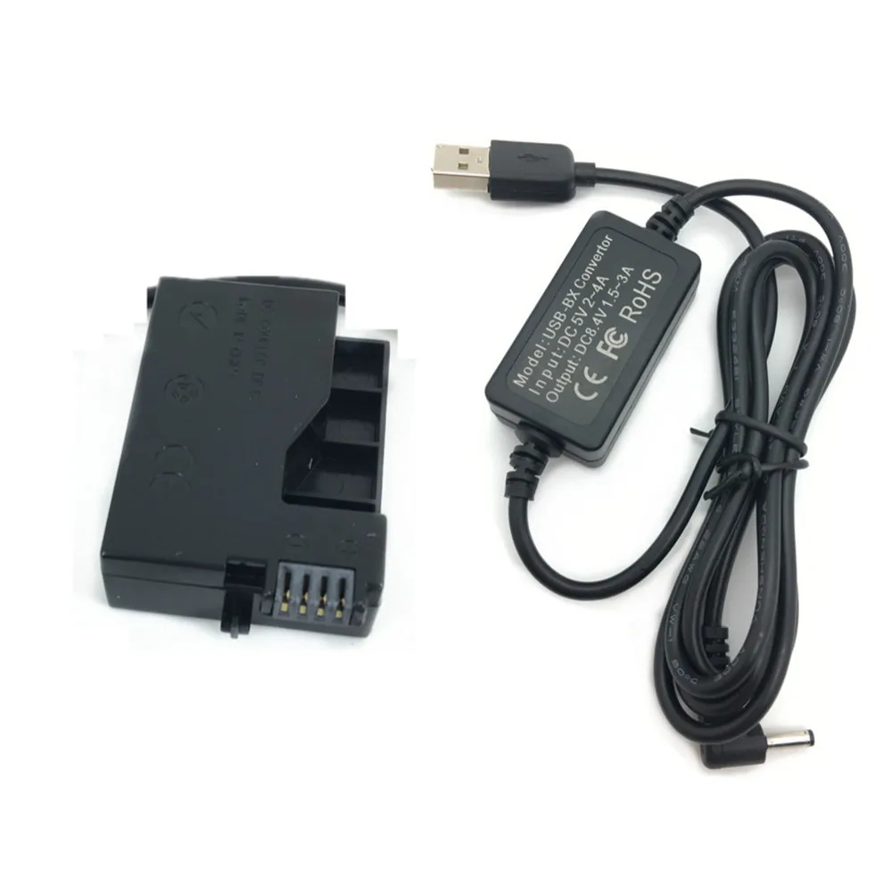 LP-E8 Dummy Battery + USB Adapter Charging Cable for Canon EOS 700D 650D 600D T5i T4i T3i T2i Camera Power Bank as ACK-E8 DR-E8