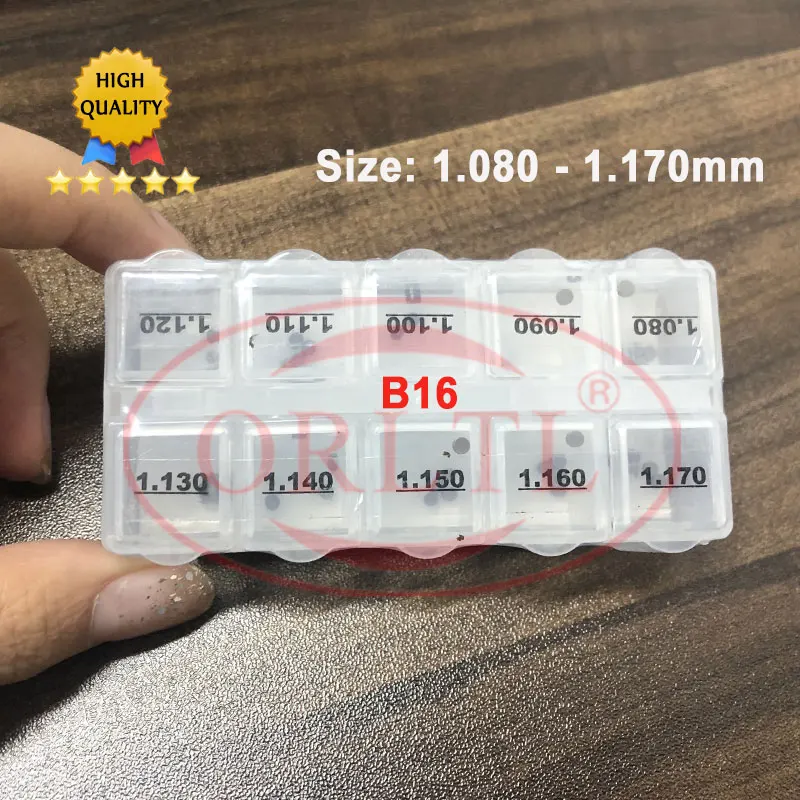 B16 50 PCS common rail adjustment shim injector lift shim set and CR injectors washer Adjusting washer Size 1.08-1.17mm