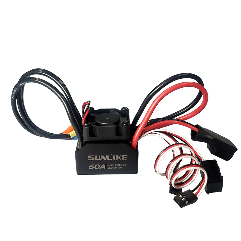 SUNLIKE SL3650 3500kv 3900kv 4300kv Brushless Motor 60A Brushless ESC Electric Speed Controller Dust-proof for 1:10 1/10 RC Car