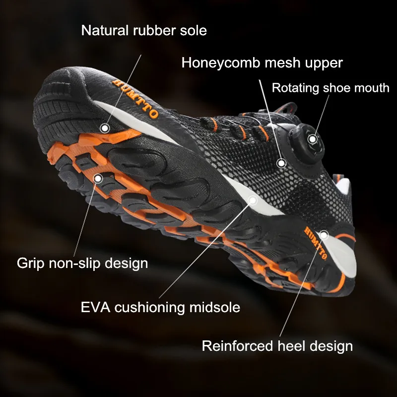 Humtto Waterdichte Wandelschoenen Voor Mannen Ademende Lederen Mountain Trekking Sportschoenen Outdoor Klimmen Wandelen Heren Sneakers