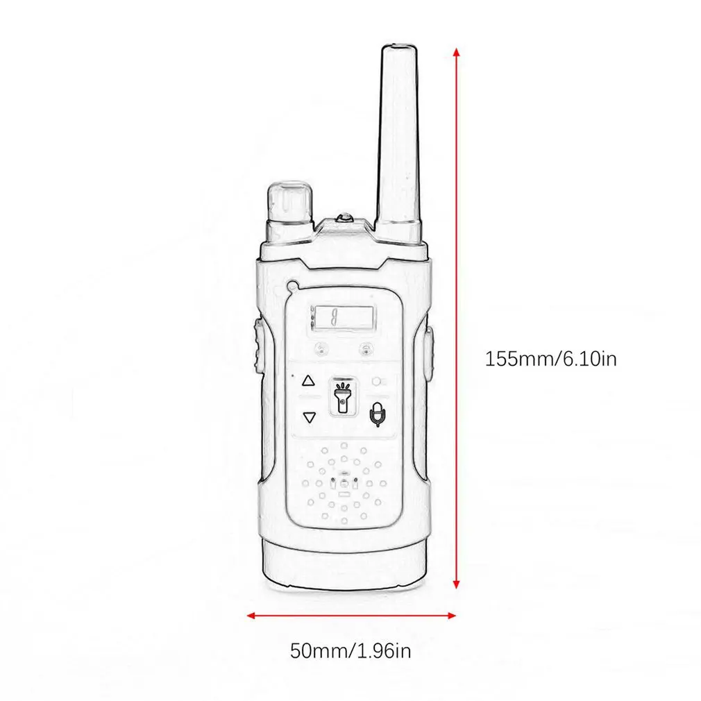 2 Stks/pak Walkie Talkie Twee-weg Radio Stations Lange Bereik Walkie-Talkies Profesional Walkie Talkie Draadloze Call Walkie talkie