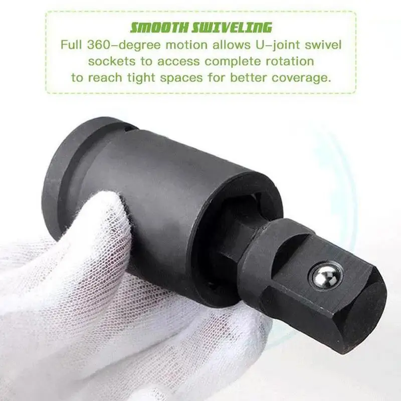 3 pçs universal ajustável soquete comum 1/4 "3/8" 1/2 "chave soquete adaptador de 360 graus conjunto de ferramentas de mão
