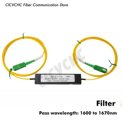 Filtered 1625nm Live Fiber Filter Device / FWDM Filtered Patchcord 1600-1670 nm
