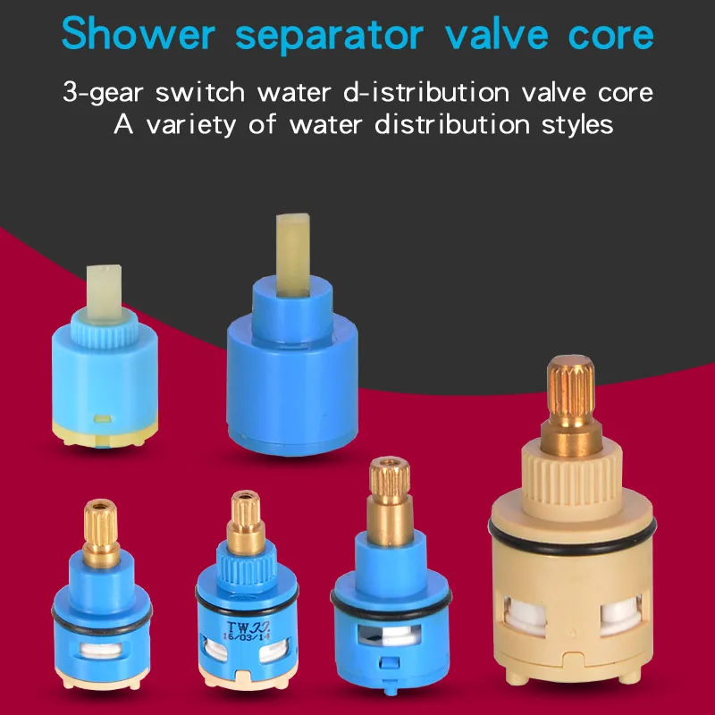 

Spool Three-stage Diverter Valve Core 22 / 26mm Shower Three-stage Switch Faucet Valve Core Valve Switch Accessories