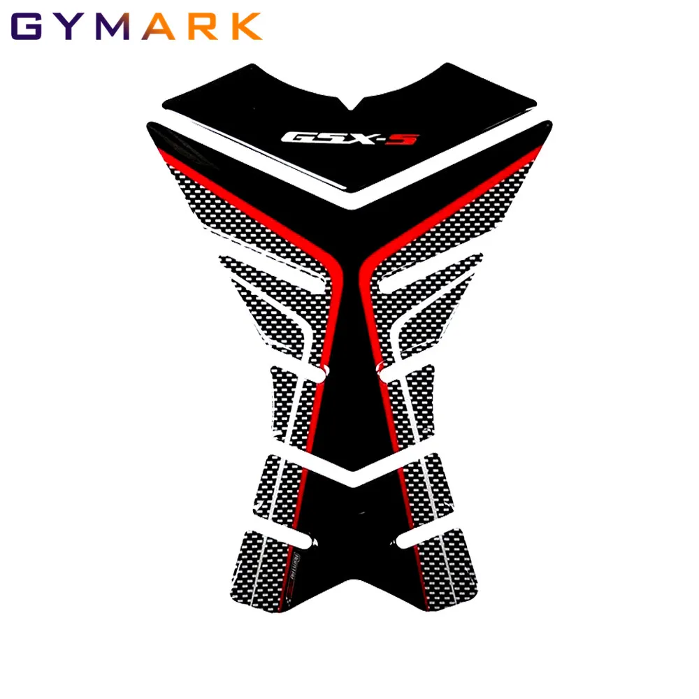 For Suzuki GSX-S750 GSX-S1000 GSX-S1000F Motorcycle Accessories 3D Carbon Fiber Fuel Tank Pad Protection Sticker Fuel Tank Decal