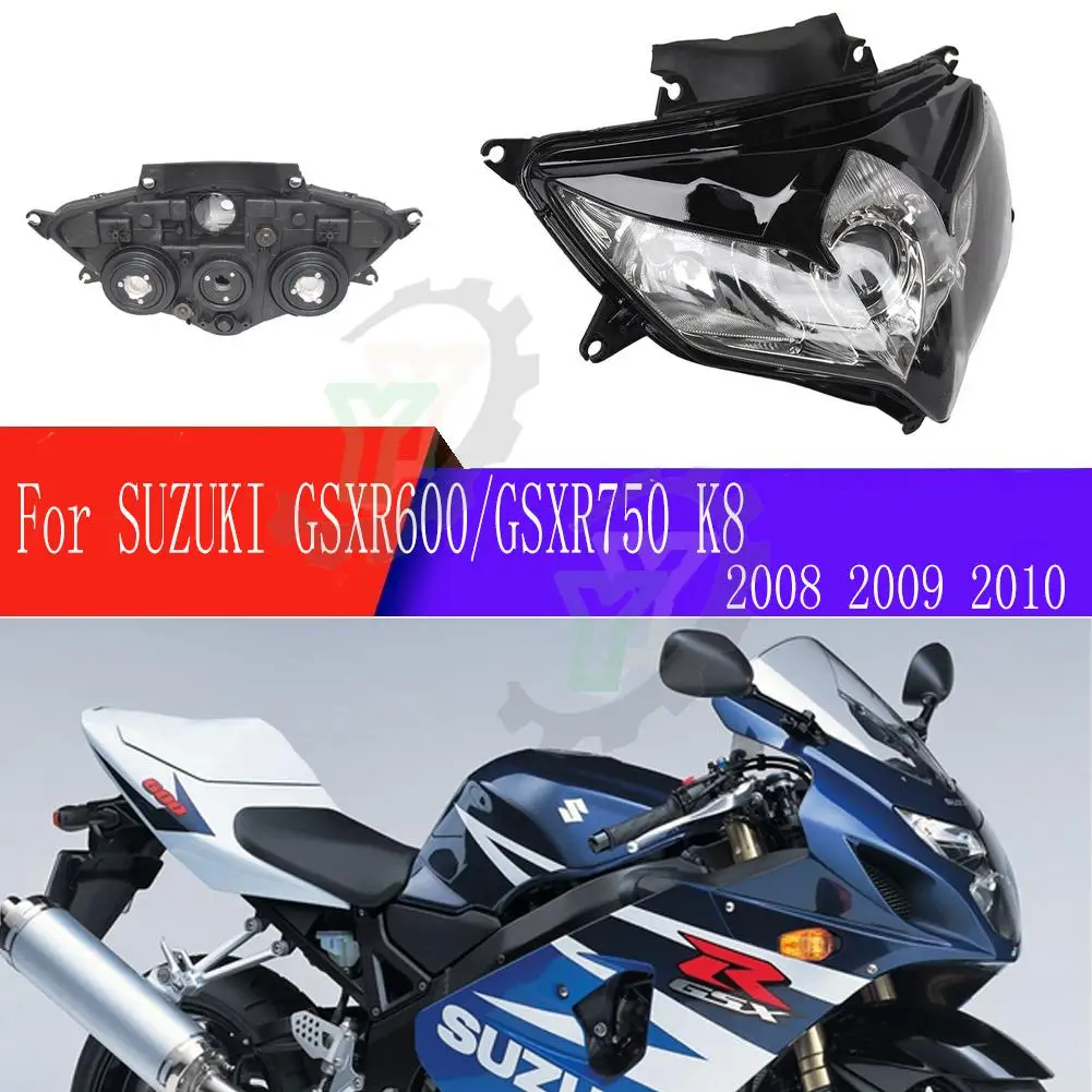 

GSXR750/600 GSX-R600/750 Motorcycle Front Headlight Headlamp Head Light Lighting Lamp For SUZUKI GSXR600/750 2008 2009 2010 K8