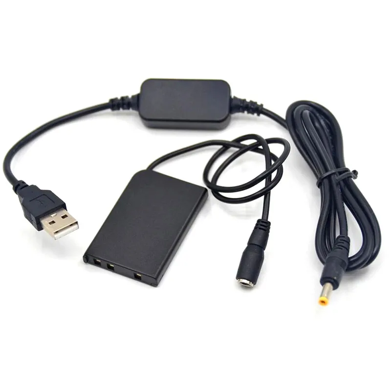 Adapter przewód zasilający USB + EP-62A łącznik DC EN-EL5 manekina bateria dla nikona Coolpix 3700 5200 5900 S10 S6100 P80 P90 P100 P500 P520