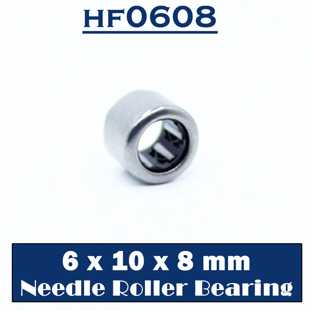 HF0608 Bearing 6*10*8 mm ( 10 PCS ) Drawn Cup Needle Roller Clutch HF061008  Needle Bearing