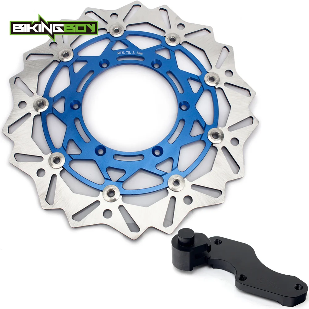 BIKINGBOY DRZ 400 E 00-08 01 DR-Z 400 S 00-09 RM125 96-09 RM250 96-12 SV 125 SM 05 06 320mm Front Brake Disc Disk Rotor Brakcet